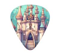 Classical castle 12 Piece Guitar Pick Set Durable Non Slip Different Sizes for Electric Guitar Acoustic Guitar Ukulele