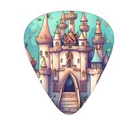 Classical Castle Guitar Picks, Premium Celluloid Picks For Enhanced Playability And Tone.