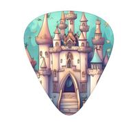 Classical castle Patterned guitar picks - (thin/medium/thick) free to choose, suitable for all kinds of string instruments,