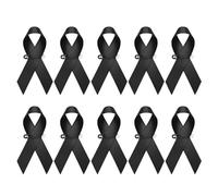 Classical Charity Ribbon Pin for Fundraising Event Made from Smooth Materials with Light Weight Construction Knot