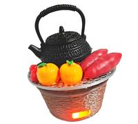 Classical Chinese Miniature Stove Cooking Tea Set for Doll House Decoration Perfect for Kids and Adults Roleplay Game Miniature Ancient Doll House Furniture