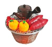 Classical Chinese Miniature Stove Cooking Tea Set for Doll House Decoration Perfect for Kids and Adults Roleplay Game Antique Stove Set Doll House Location