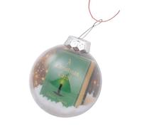 Classical Christmas Song Themed Miniature Book Ornament Efficient Shatters Proof Acrylic Decoration for Tree Gift Wrapping Clear Holiday Hanging Ornament
