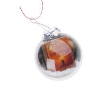 Classical Christmas Song Themed Miniature Book Ornament Efficient Shatters Proof Acrylic Decoration for Tree Gift Wrapping Clear Holiday Hanging Ornament