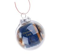 Classical Christmas Song Themed Miniature Book Ornament Efficient Shatters Proof Acrylic Decoration for Tree Gift Wrapping Clear Holiday Hanging Ornament