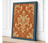 Classical Damask Vintage Canvas Wall Art Print 18x12 Inch (46 x 30 cm)