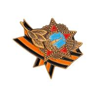 Classical Design Russian Soviet George Medals Badge Brooch Elegant Lapel Pin for History Enthusiasts and Collectors Cultural Heritages Pin