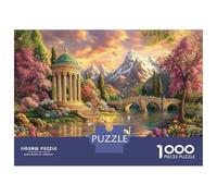 Classical Dome Architecture 1000 Piece Jigsaw Puzzle Paper Puzzle for Adults Scenic Mountain Landscape Relax Family Home Decor Gift 38x26cm/1000pcs
