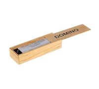 Classical Dominoes - Black Stones, Sturdy Wooden Cassette, Traditional Traditional, promotes reflection, concentration strategy, Table Class, formatio