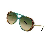 Classical Double Bridge Sun Glasses, Leopard green frame | Gradient Lenses for Women Casual Outings Travel Essential Comfortable Eye Glasses Daily Wear Outdoor Sports