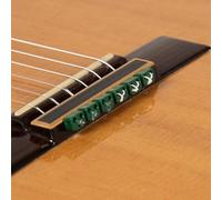 Classical Flamenco Acoustic Guitar Beads in Green Gloss for Nylon Strings by Alba Guitar Beads