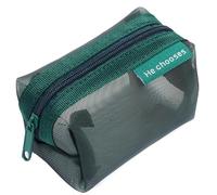 Classical Geometrical Nylon Organizers Multi Use Zippered Case for Writing Tools Accessories Storage Durablity Meshes Utility Pouches Small Storage Bag