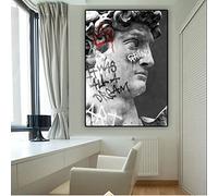 Classical Graffiti Art Vintage Statue David Love Criss Bellini 2 Pieces Posters Prints Street Canvas Painting Home Decoration 50Cmx70Cmx2Pcs No Frame