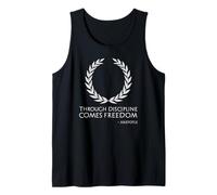 Classical Greek Philosophy Aristotle On Discipline & Freedom Tank Top