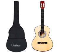 Classical Guitar 3/4 36in Natural Basswood Nylon with Black Fabric Carry Bag New