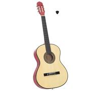 Classical Guitar 4/4 (39") Basswood Natural Light Brown 65cm Scale Nylon Classy