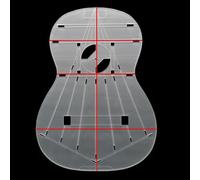 Classical Guitar Acrylic Template, Transparent 4mm Guitar Building Mold with Sound Hole and Bracing Layout Guide Compatible with Hauser, Torres, Bouchet and Romanillos Designs (#2-Jose Romanillos)