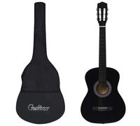Classical Guitar Black 3/4 (36") Basswood Nylon Strings + Padded Bag Lightweight