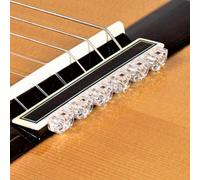 Classical Guitar Bridge Beads - Transparent Tie Blocks for Nylon & Carbon Strings - Fits Flamenco Guitars - Alba GB