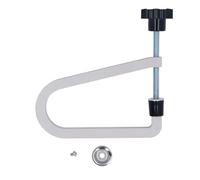 Classical Guitar Bridge Clamp, U Shape Bridge Repair Tool for Luthier, Cast Steel Guitar Bridge Clamp with Lower Cover and Screw, Durable Maintenance Tool for Guitarist and (R257 Grey)