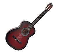 Classical Guitar by Gear4music Red Burst