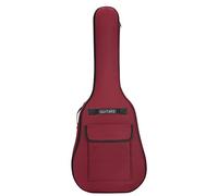 Classical Guitar Case, Guitar Bag for 40/41inch 600d Oxford Cloth Adjustable Gig Bag Waterproof Soft Backpack with Shoulder Trap Handle Large Capacity Dark Red