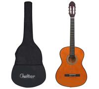 Classical Guitar Dark Brown 4/4 (39") Basswood Nylon Strings + Soft Bag Starter