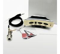 Classical Guitar Double Pickup Perforated Piezoelectric Sound Hole Amplifier(Beige)