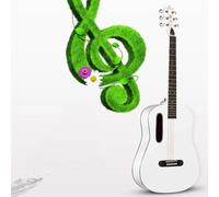 Classical Guitar For Beginner Adults, Full Size 40 Inch Wooden Guitar with Gig Bag, Strings, Strap, Tuner, Picks Christmas Gifts(White)