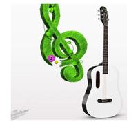 Classical Guitar For Beginner Adults, Full Size 40 Inch Wooden Guitar With Gig Bag, Strings, Strap, Tuner, Picks Christmas Gifts(Black-white)