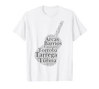 Classical Guitar for Classical Guitarist Value Graphic T-Shirt, Men, White, S