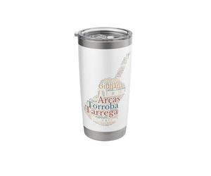 Classical Guitar - Spanish Guitar Composers Stainless Steel Insulated Tumbler