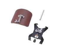 Classical Guitar Stand Clamping Systems Stabilizing Base Secure Instrument Holder Metal Texture for Elegant Coffee Brown Rest