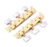 Classical Guitar Tuning Keys Machine Head Set, Standard 35mm | Plastic and Metal Build, Easy Replacement for Classic Guitar, A-44 Three-row Layout