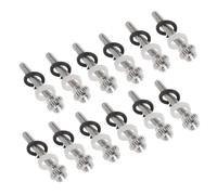 Classical Guitar Tuning Peg Screws with Washers M2.5x18.5 12pcs | Metal Material with Refined Thread Design, Prevents Wood Cracking and Loose Tuning Pegs, Exact Fit for Three-in-a-row