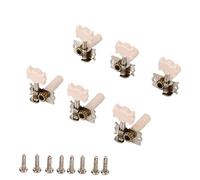 Classical Guitar Tuning Peg White Plastic Exquisite Appearance Metal 3L3R Guitar Peg Tuner Replacement Accessories for 12 String Guitars