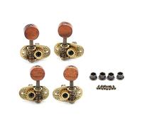 Classical Guitar Tunings Pegs Bronze Plated Machine Heads Tuning Keys Tuners Single Hole for Classical Guitar 2L and 2R Perfect for Personal Practice Rooms