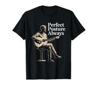 Classical Guitarist Proper Position Sitting Posture Acoustic T-Shirt
