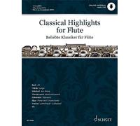 Classical Highlights for Flute Play-along flute and piano (intermediate) with On