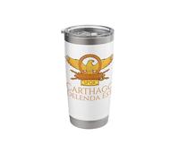 Classical Latin Quote - Carthage Must Be Destroyed - History Stainless Steel Insulated Tumbler