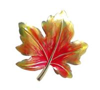 Classical Leafage Inspired Brooch Pin Elegant Autumn Fall Thanksgiving Theme Badge for Jackets Bags Scarf Decoration Retro Pin