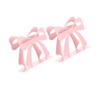 Classical Metal Napkin Rack Adorned with a Pretty Bows Bows Themed Metal Napkin Holder 1 / 2pc for Elegant House Styling Empty Design Tissue Planner