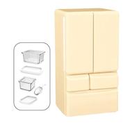 Classical Miniature Fridge Furniture Toy For 1/12 Dollhouses Imaginative Fun With Realistic Detail Functional Drawer Dollhouses Fridge