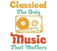 Classical Music 2 A4 Poster on Canvas - Inspirational Motivational Wall Art daily Life Quote encouraging famous short phrases inspiring words spiritual hope messages success sayings strength work quo