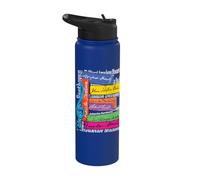 Classical Music Composers signatures Stainless Steel Insulated Water Bottle