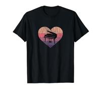 Classical Music Piano Teacher Pianist Loves Wings Piano Value Graphic T-Shirt, Men, Black, M
