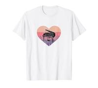 Classical Music Piano Teacher Pianist Loves Wings Piano Value Graphic T-Shirt, Men, White, S