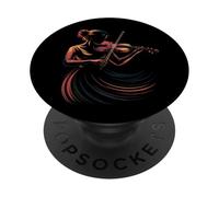 Classical Music Violin Abstract Violinist Silhouette PopSockets Adhesive PopGrip