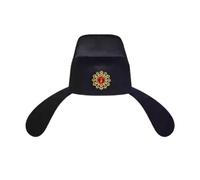 Classical Official Cap For Chinese Festival Foldable Design Breathable Flying Fish Hat For Cultural Event Costume Props Traditional Chinese Cultural Hat