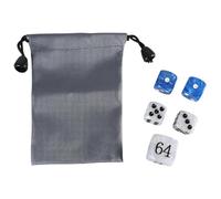 Classical Pearls Dices Set For Backgammon Acrylic Gaming Accessories Elegant Pearlized Dices Set For Game Enthusiasts